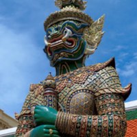 Yak, guardian giant infront of Wat Phra Kaew