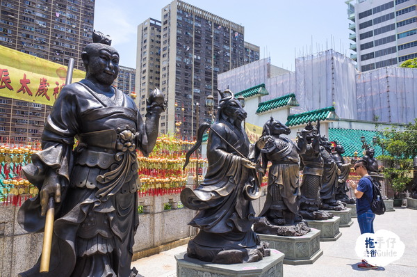 Twelve Chinese Zodiac Bronze Statues
