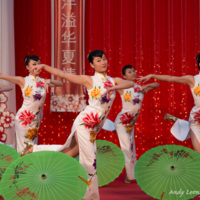 Chinese umbrella dance