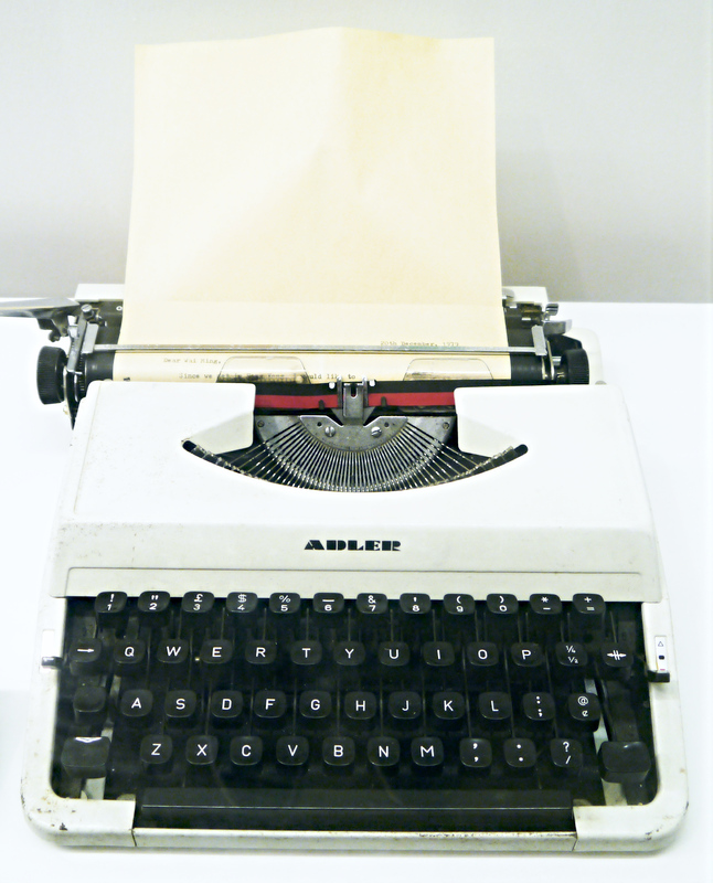 It is a typical typewriter in 1970s Hong Kong. Computer was not common in those days and typewriter was necessarily for writing documents and homework. There used to be typewriter class in the regular curriculum, which is no longer found nowadays.