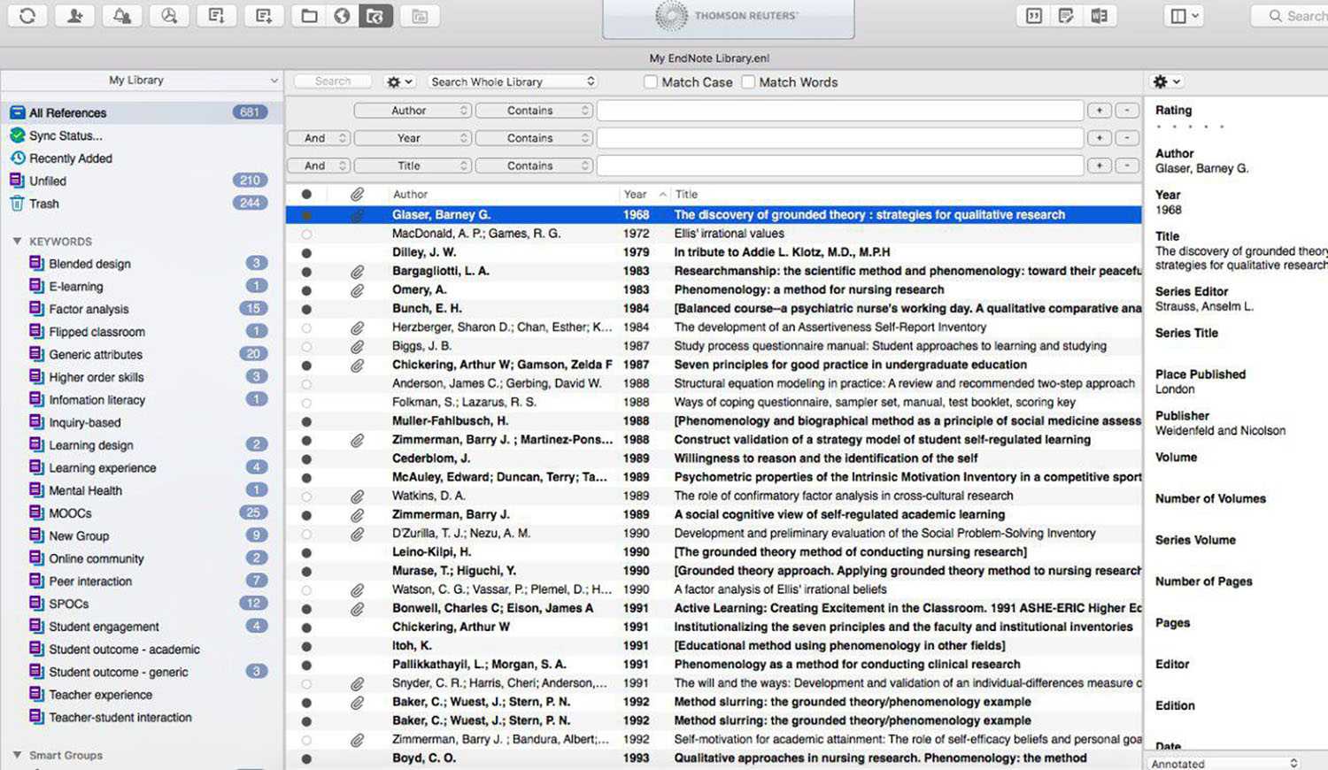 endnote formatting