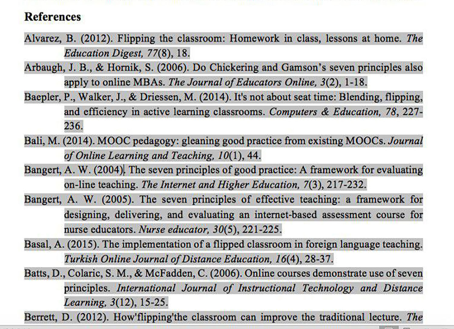 endnote citations